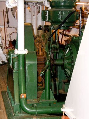 Trois-mâts Statsraad Lehmkuhl, salle des machines